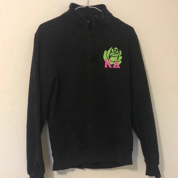 Black‎ Kappa Delta Quarter Zip Size XS Sport-Tek - Picture 2 of 5